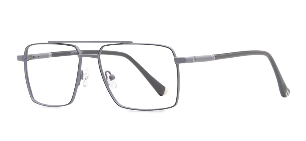 CARETTA Eyeglasses Teenage,Adult Man Geometrical Full-Rimmed Metal Unfiltered CRTTA 7571-C5